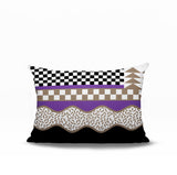 Trix Abstract Reversible Indoor/Outdoor Lumbar Pillow