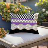 Trix Abstract Reversible Indoor/Outdoor Lumbar Pillow