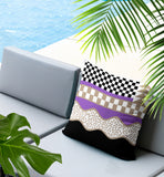 Trix Abstract Reversible Indoor/Outdoor Square Pillow