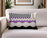 Trix Abstract Reversible Indoor/Outdoor Lumbar Pillow
