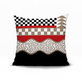 Trix Abstract Reversible Indoor/Outdoor Square Pillow
