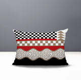 Trix Abstract Reversible Indoor/Outdoor Lumbar Pillow