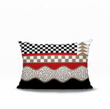 Trix Abstract Reversible Indoor/Outdoor Lumbar Pillow