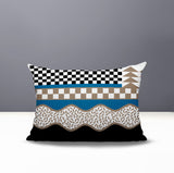 Trix Abstract Reversible Indoor/Outdoor Lumbar Pillow