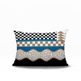 Trix Abstract Reversible Indoor/Outdoor Lumbar Pillow