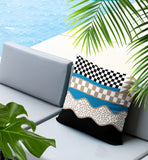 Trix Abstract Reversible Indoor/Outdoor Lumbar Pillow