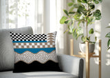 Trix Abstract Reversible Indoor/Outdoor Square Pillow