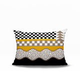 Trix Abstract Reversible Indoor/Outdoor Lumbar Pillow