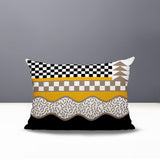 Trix Abstract Reversible Indoor/Outdoor Lumbar Pillow