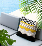 Trix Abstract Reversible Indoor/Outdoor Lumbar Pillow