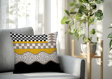 Trix Abstract Reversible Indoor/Outdoor Square Pillow