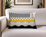 Trix Abstract Reversible Indoor/Outdoor Lumbar Pillow