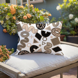 Trixel Abstract Reversible Indoor/Outdoor Lumbar Pillow