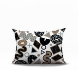 Trixel Abstract Reversible Indoor/Outdoor Lumbar Pillow