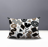 Trixel Abstract Reversible Indoor/Outdoor Lumbar Pillow