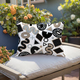Trixel Abstract Reversible Indoor/Outdoor Lumbar Pillow