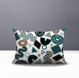 Trixel Abstract Reversible Indoor/Outdoor Lumbar Pillow
