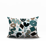 Trixel Abstract Reversible Indoor/Outdoor Lumbar Pillow