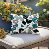 Trixel Abstract Reversible Indoor/Outdoor Lumbar Pillow