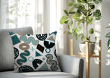 Trixel Abstract Reversible Indoor/Outdoor Square Pillow