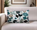 Trixel Abstract Reversible Indoor/Outdoor Lumbar Pillow