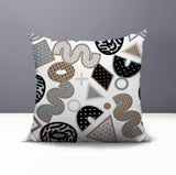 Trixel Abstract Reversible Indoor/Outdoor Square Pillow