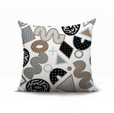 Trixel Abstract Reversible Indoor/Outdoor Square Pillow