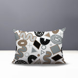 Trixel Abstract Reversible Indoor/Outdoor Lumbar Pillow