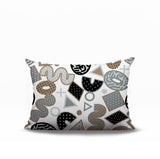 Trixel Abstract Reversible Indoor/Outdoor Lumbar Pillow