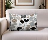 Trixel Abstract Reversible Indoor/Outdoor Lumbar Pillow
