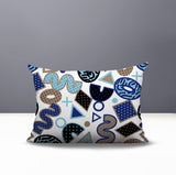Trixel Abstract Reversible Indoor/Outdoor Lumbar Pillow