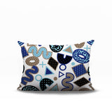 Trixel Abstract Reversible Indoor/Outdoor Lumbar Pillow