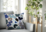 Trixel Abstract Reversible Indoor/Outdoor Square Pillow