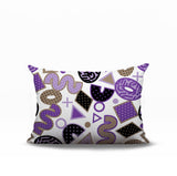 Trixel Abstract Reversible Indoor/Outdoor Lumbar Pillow