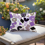 Trixel Abstract Reversible Indoor/Outdoor Lumbar Pillow