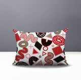 Trixel Abstract Reversible Indoor/Outdoor Lumbar Pillow