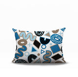 Trixel Abstract Reversible Indoor/Outdoor Lumbar Pillow