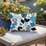 Trixel Abstract Reversible Indoor/Outdoor Lumbar Pillow