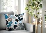 Trixel Abstract Reversible Indoor/Outdoor Square Pillow