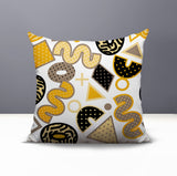 Trixel Abstract Reversible Indoor/Outdoor Square Pillow