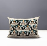 Tukko Tucan Reversible Indoor/Outdoor Rectangular Pillow in Emerald - Size 25x18
