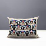 Tukko Tucan Reversible Indoor/Outdoor Rectangular Pillow in Navy Blue - Size 25x18