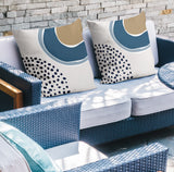Tulu Abstract Reversible Indoor/Outdoor Square Pillow