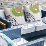 Tulu Abstract Reversible Indoor/Outdoor Square Pillow