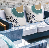 Tulu Abstract Reversible Indoor/Outdoor Square Pillow