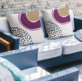 Tulu Abstract Reversible Indoor/Outdoor Square Pillow