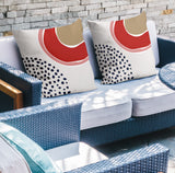 Tulu Abstract Reversible Indoor/Outdoor Square Pillow