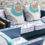 Tulu Abstract Reversible Indoor/Outdoor Square Pillow