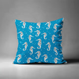 Barnon Seahorse Square Indoor/Outdoor Throw Pillow