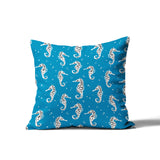 Barnon Seahorse Square Indoor/Outdoor Throw Pillow